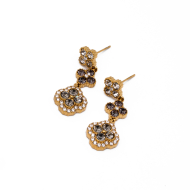 ARETES ZO14542E DORADO+GRIS Acero Inoxidable G35