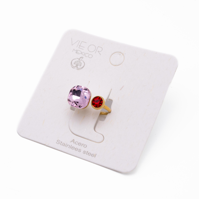 ANILLO ZO14059R DORADO Acero Inoxidable A29