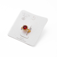 ANILLO ZO15795R DORADO+ROJO Acero Inoxidable A28