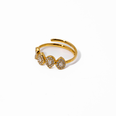 ANILLO ZO15230R DORADO Acero Inoxidable A42