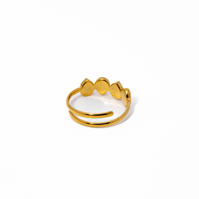 ANILLO ZO15230R DORADO Acero Inoxidable A42