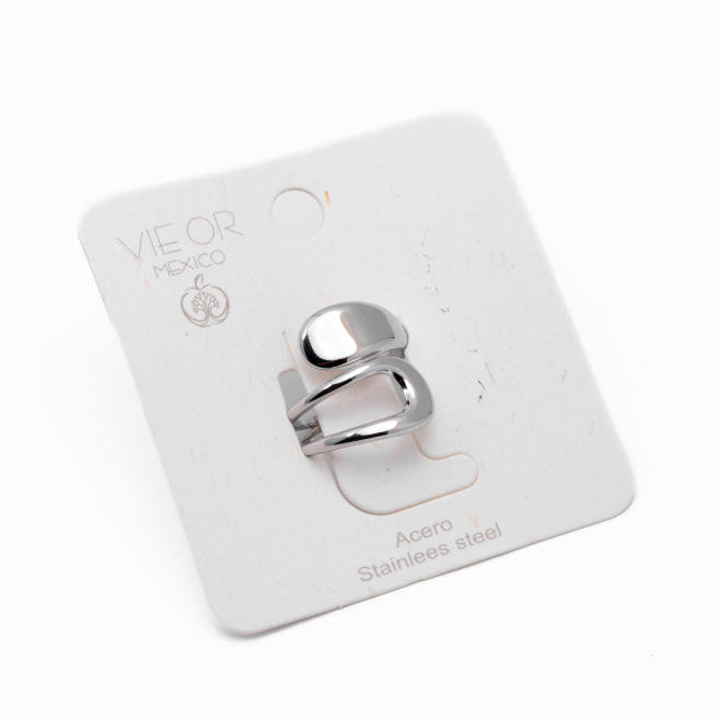 ANILLO ZO11202R150 Plateado Acero Inoxidable -A23 2A43