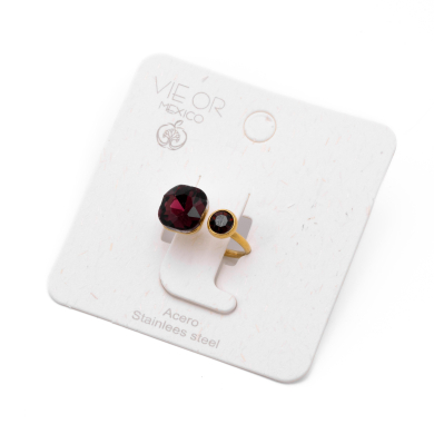 ANILLO ZO14059R DORADO Acero Inoxidable A29