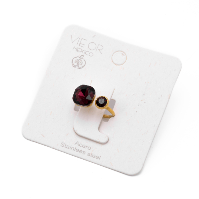 ANILLO ZO14059R DORADO Acero Inoxidable A29