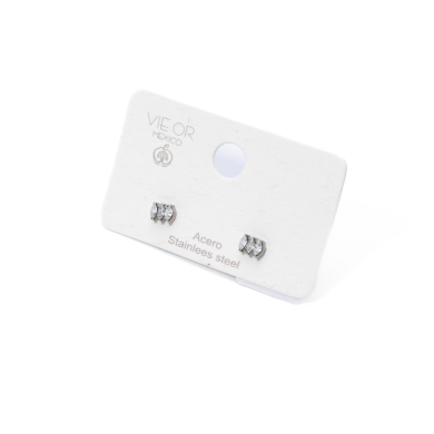 ARETES ZO15612E PLATEADO Acero Inoxidable F41