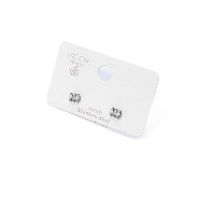 ARETES ZO15612E PLATEADO Acero Inoxidable F41