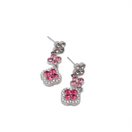 ARETES ZO14542E DORADO+BLANCO/ROSA Acero Inoxidable G35