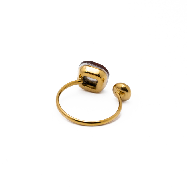 ANILLO ZO14059R DORADO Acero Inoxidable A29
