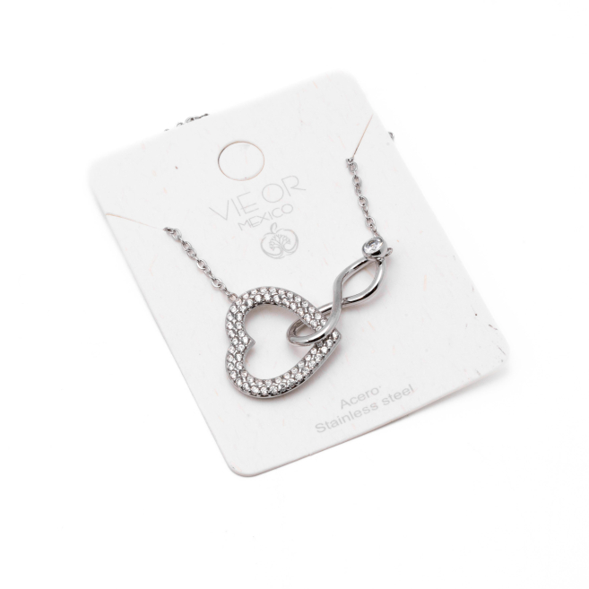 COLLAR ZO15362N PLATEADO Acero Inoxidable 2D21