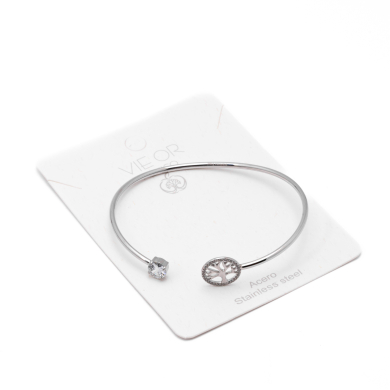 BRAZALETE ZO15288B PLATEADO Acero Inoxidable 2C14
