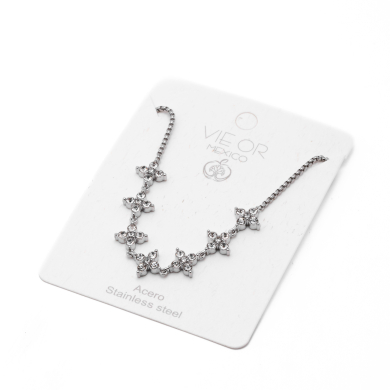 PULSERA ZO15124B PLATEADO Acero Inoxidable