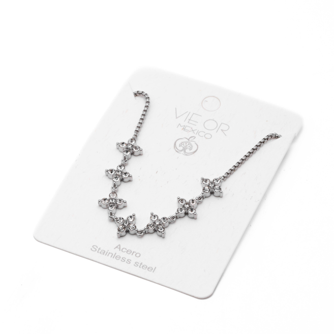 PULSERA ZO15124B PLATEADO Acero Inoxidable
