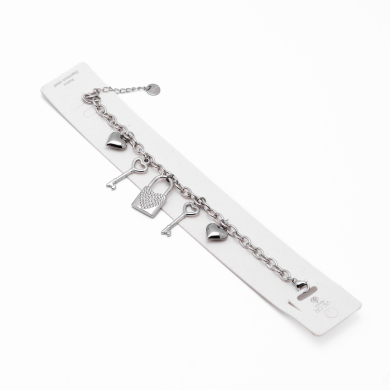 PULSERA ZO13875B PLATEADO Acero Inoxidable 2B34