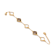 PULSERA ZO13948B DORADO+CAFE Acero Inoxidable 2C38