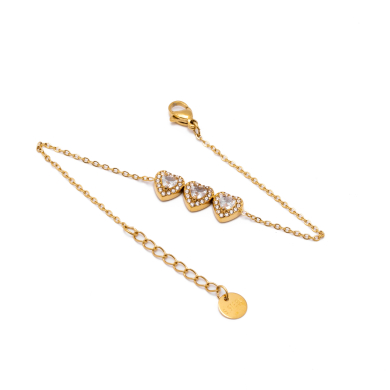 PULSERA ZO14968B DORADO+BLANCO Acero Inoxidable 2B35