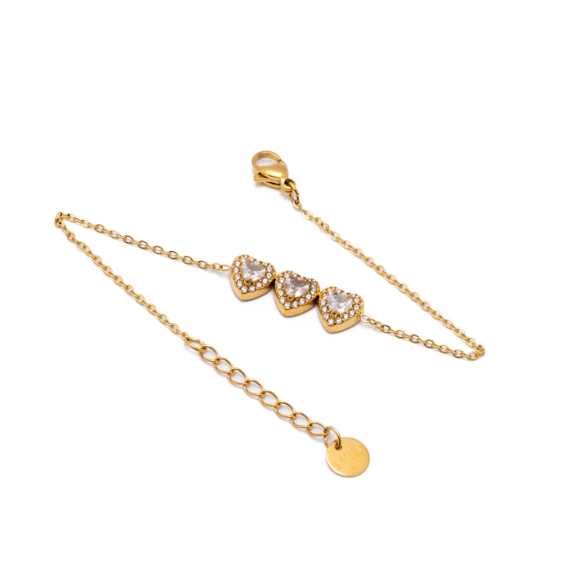 PULSERA ZO14968B DORADO+BLANCO Acero Inoxidable 2B35