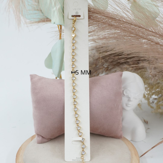 PULSERA ZO10589B DORADO Acero Inoxidable