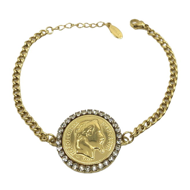 PULSERA ZO13438B PLATEADO Acero Inoxidable