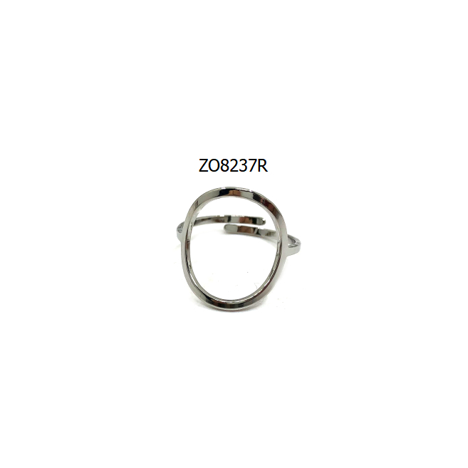 ANILLO ZO8237R Plateado Acero Inoxidable -2A43