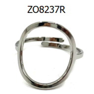 ANILLO ZO8237R Plateado Acero Inoxidable -2A43