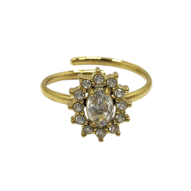 ANILLO ZO15173R DORADO Acero Inoxidable