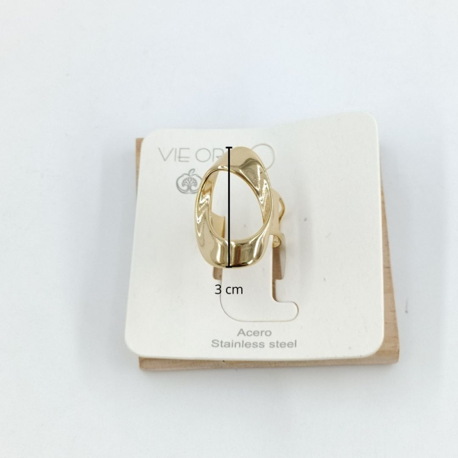 ANILLO ZO10892R250 DORADO Acero Inoxidable