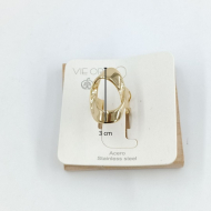 ANILLO ZO10892R250 DORADO Acero Inoxidable
