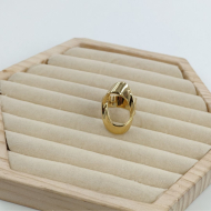 ANILLO ZO10892R250 DORADO Acero Inoxidable