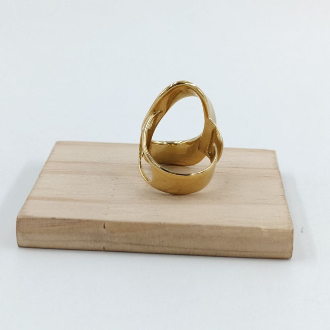 ANILLO ZO10892R250 DORADO Acero Inoxidable