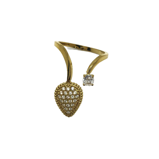 ANILLO ZO13450R DORADO Acero Inoxidable
