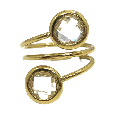 ANILLO ZO13500R VERDE Acero Inoxidable