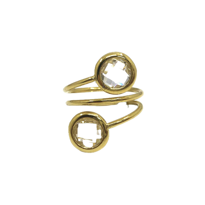 ANILLO ZO13500R AZUL Acero Inoxidable