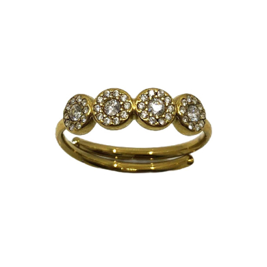 ANILLO ZO13995R DORADO Acero Inoxidable