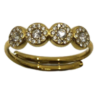 ANILLO ZO13995R DORADO Acero Inoxidable