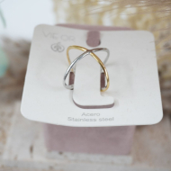 ANILLO ZO11126R150 BICOLOR Acero Inoxidable