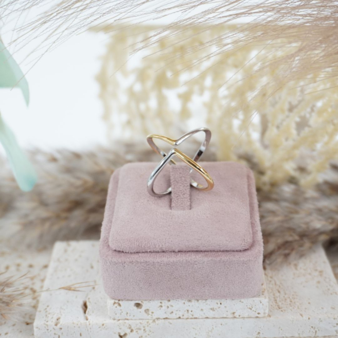 ANILLO ZO11126R150 BICOLOR Acero Inoxidable