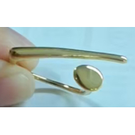 ANILLO ZO15815R DORADO Acero Inoxidable