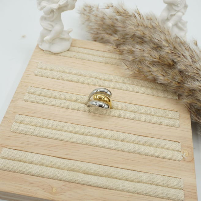 ANILLO ZO11696R BICOLOR Acero Inoxidable