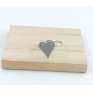 ANILLO ZO11867R PLATEADO+BLANCO Acero Inoxidable