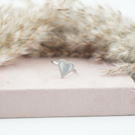 ANILLO ZO11867R PLATEADO+BLANCO Acero Inoxidable