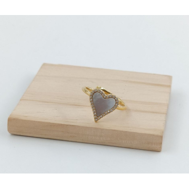 ANILLO ZO11867R DORADO+BLANCO Acero Inoxidable