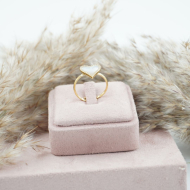 ANILLO ZO11867R DORADO+BLANCO Acero Inoxidable