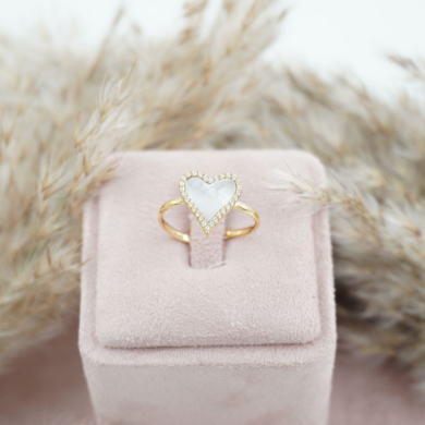 ANILLO ZO11867R DORADO+BLANCO Acero Inoxidable