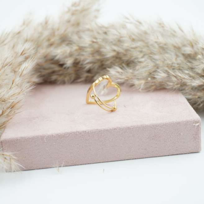 ANILLO ZO11448R DORADO Acero Inoxidable