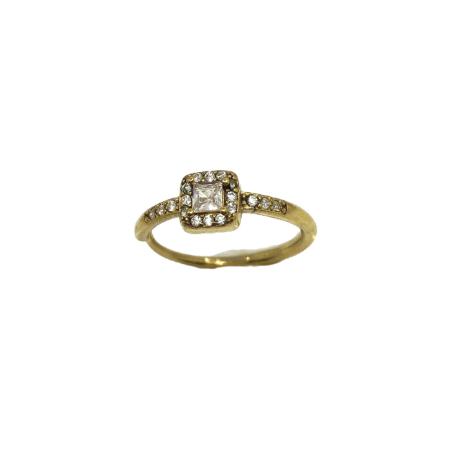ANILLO ZO13679R DORADO Acero Inoxidable