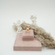 ANILLO ZO12427R DORADO+BLANCO Acero Inoxidable