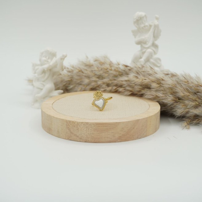 ANILLO ZO12427R DORADO+BLANCO Acero Inoxidable
