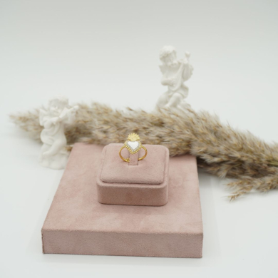 ANILLO ZO12427R DORADO+BLANCO Acero Inoxidable