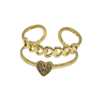 ANILLO ZO15307R DORADO Acero Inoxidable