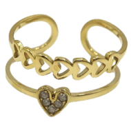 ANILLO ZO15307R DORADO Acero Inoxidable